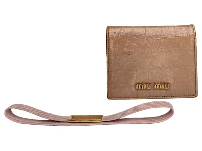 Borsa in pelle cammello Miu Miu