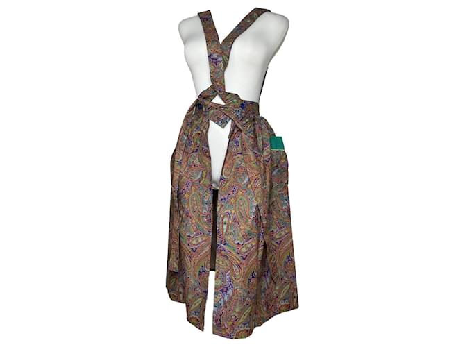 Abito in cotone multicolore Yves Saint Laurent