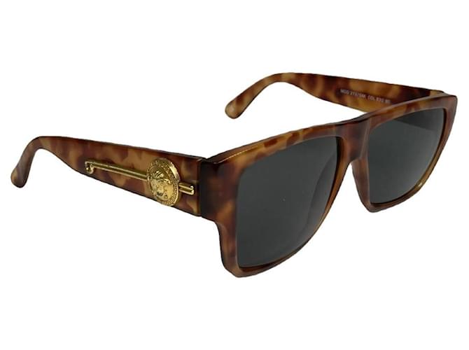 Occhiali da sole in plastica marroni Gianni Versace Marrone