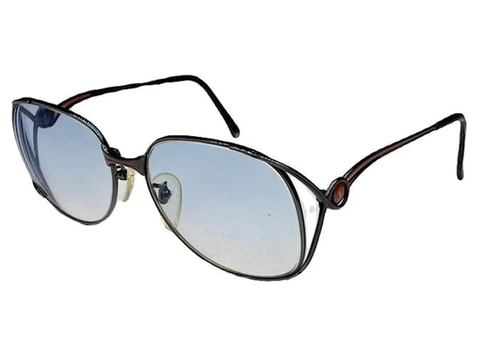 Occhiali da sole in metallo blu Yves Saint Laurent