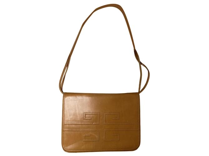 Borsa a mano in pelle marrone Givenchy 4G