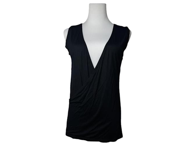 Top in lana nera Miu Miu Nero