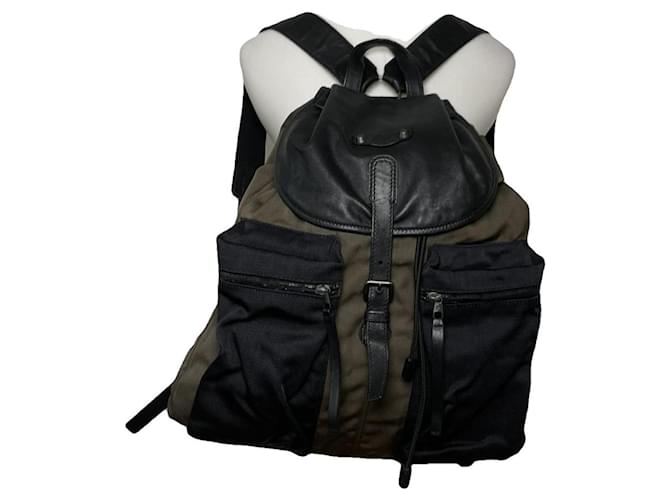 Zaino in pelle nera Balenciaga City Nero