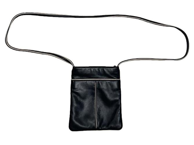 Borsa a mano in pelle nera Loewe Puzzle Fold Nero