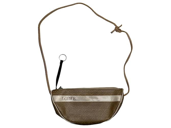 Borsa a mano in pelle marrone Loewe Gate