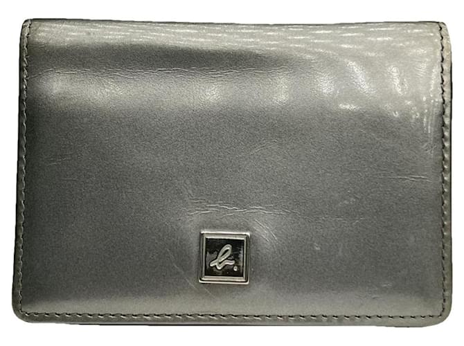 Borsa in pelle verniciata argento di Agnès B.