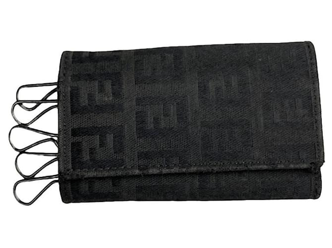 Borsa in pelle nera Fendi Baguette Nero