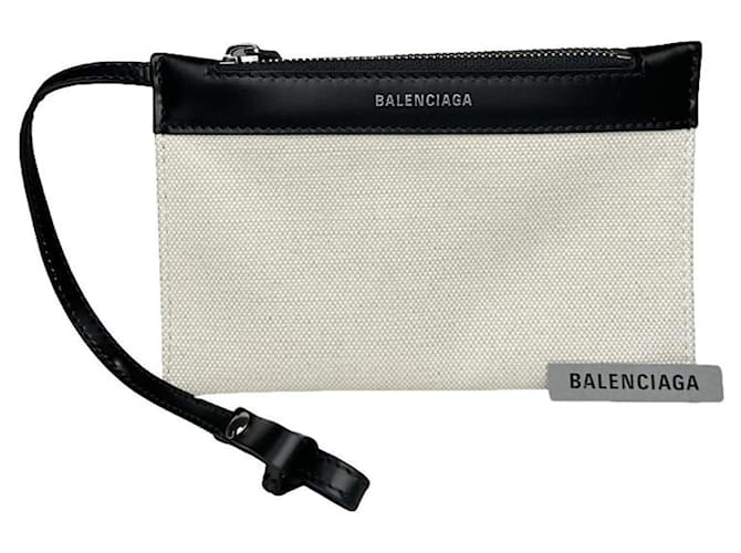 Clutch in pelle nera Balenciaga Nero