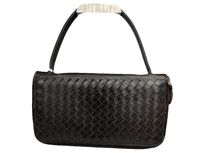 Borsa a mano in pelle marrone Jodie di Bottega Veneta