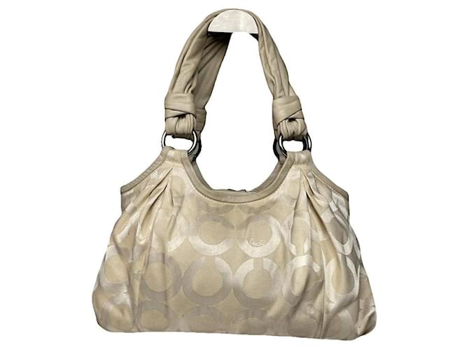 Borsa in pelle bianca Madison Phoebe di Coach Bianco