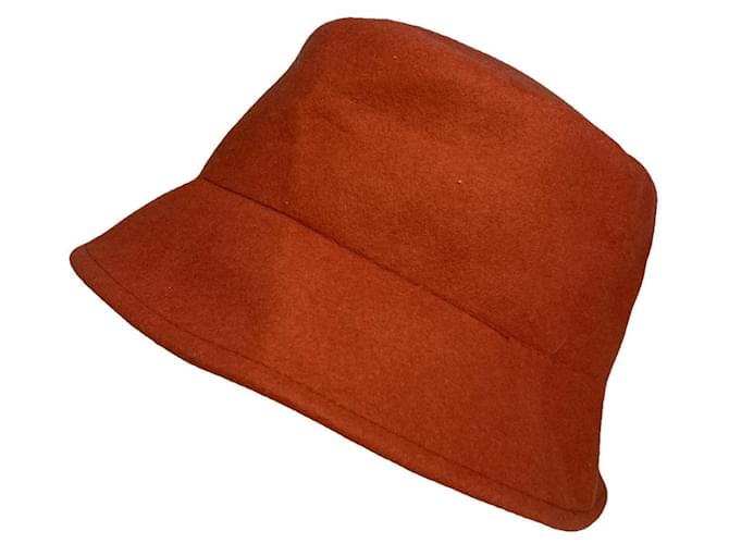 Courreges Cappello di cotone arancione Courrèges