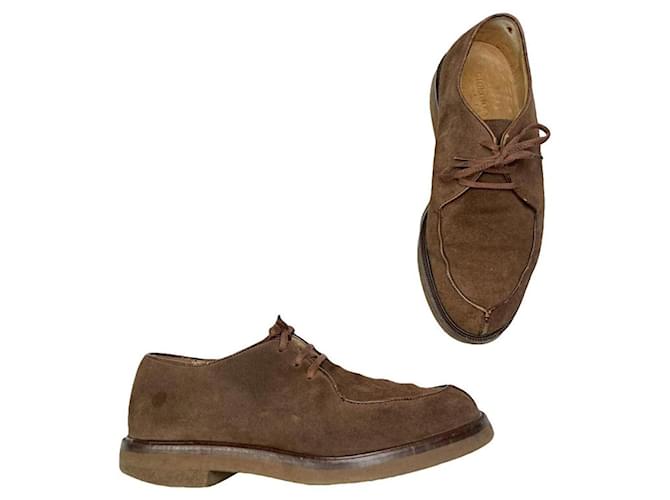 Giorgio Armani Scarpe in Pelle Marrone con Lacci