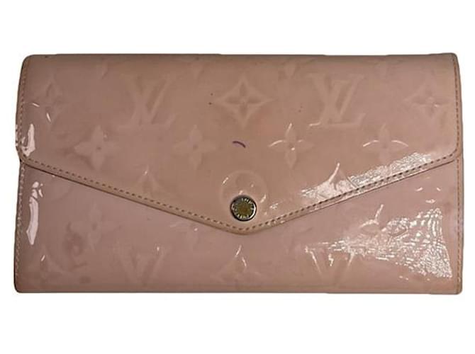 Portafoglio in pelle rosa Louis Vuitton Metis