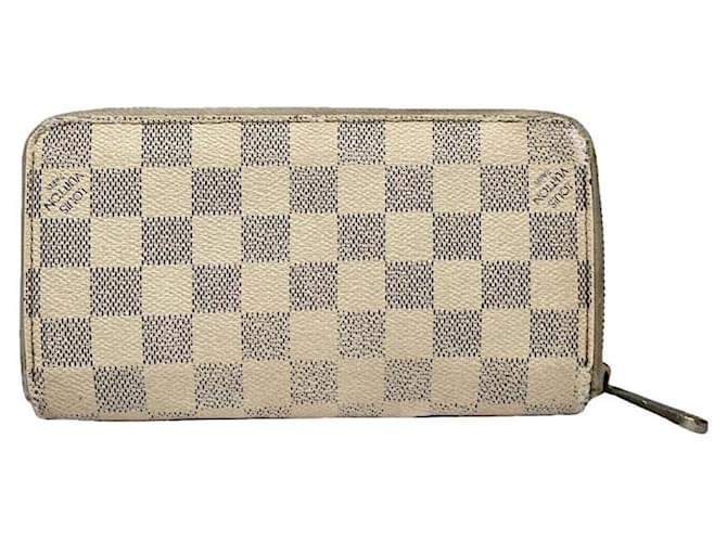 Portafoglio in pelle bianca Zippy Louis Vuitton Bianco