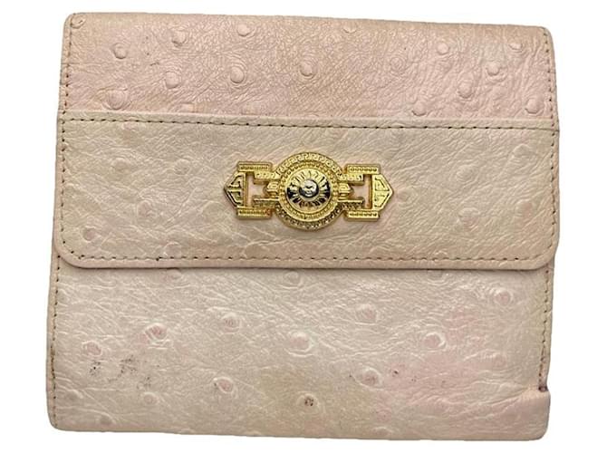 Borsa piccola in pelle rosa Versace