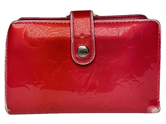 Portafoglio in pelle rossa Louis Vuitton Metis Rosso