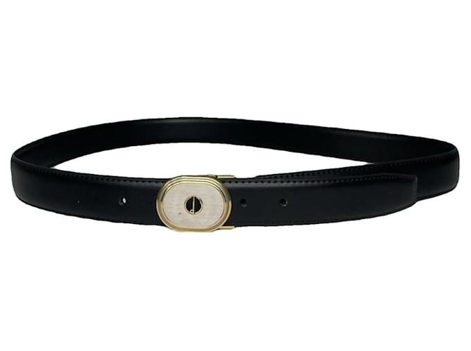 Cintura in pelle nera Alfred Dunhill Nero