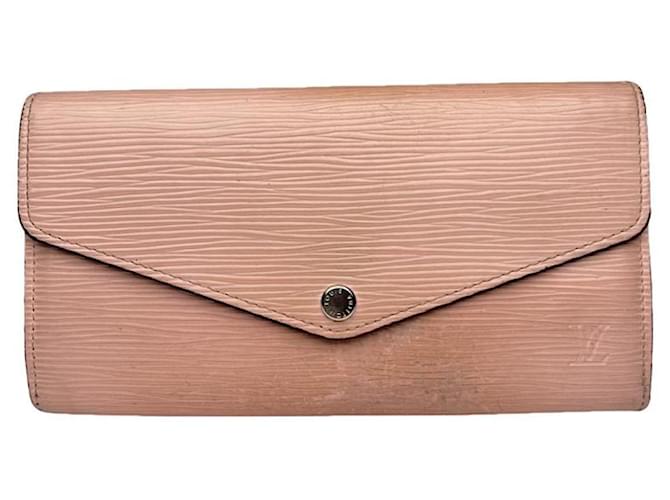 Portafoglio in pelle rosa Louis Vuitton Twist