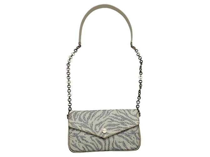 Autre Marque Borsa a mano in pelle bianca BORBONESE Bianco