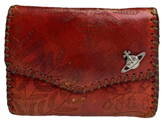Borsa in pelle arancione Vivienne Westwood