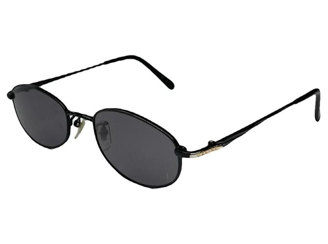 Céline Occhiali da sole in metallo nero Celine