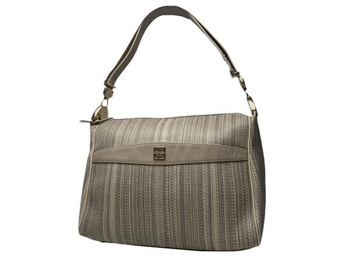 Borsa in pelle grigia Givenchy 4G Grigio