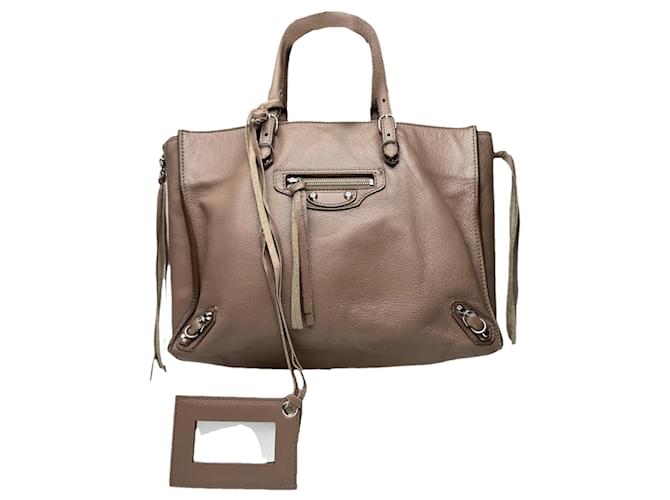 Borsa in pelle viola Balenciaga City Porpora