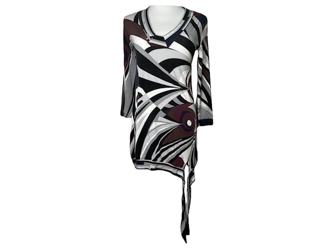 Abito in cotone nero Emilio Pucci
