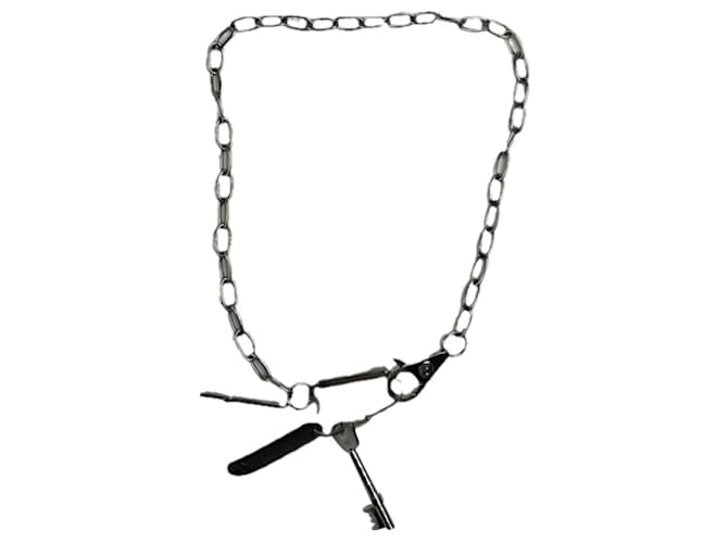 Collana in acciaio argento D&G