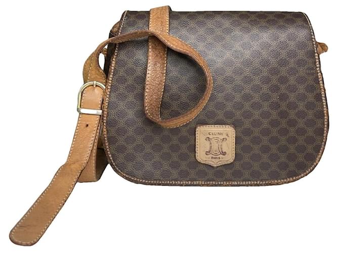 Céline Borsa a mano in pelle marrone Celine Triomphe