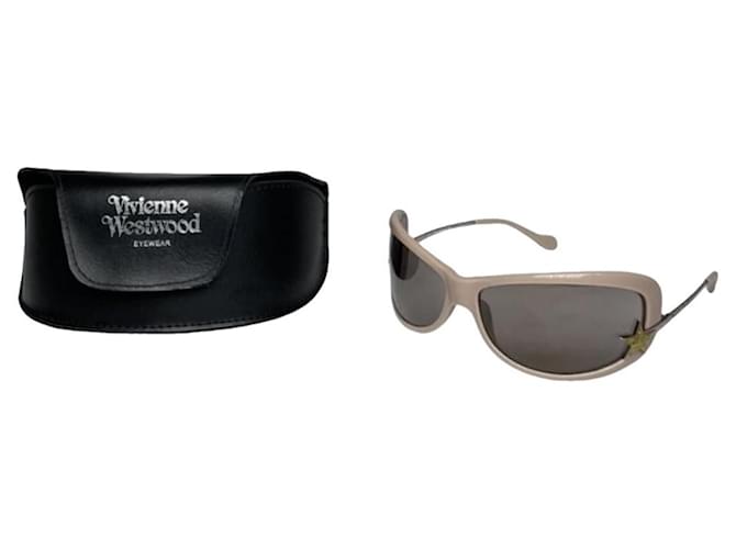 Occhiali da sole in plastica rosa Vivienne Westwood