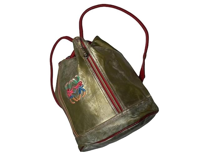 Zaino in pelle multicolore Loewe Goya