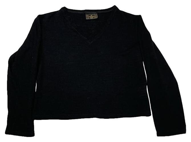 Maglieria in poliestere nera Fendi Nero