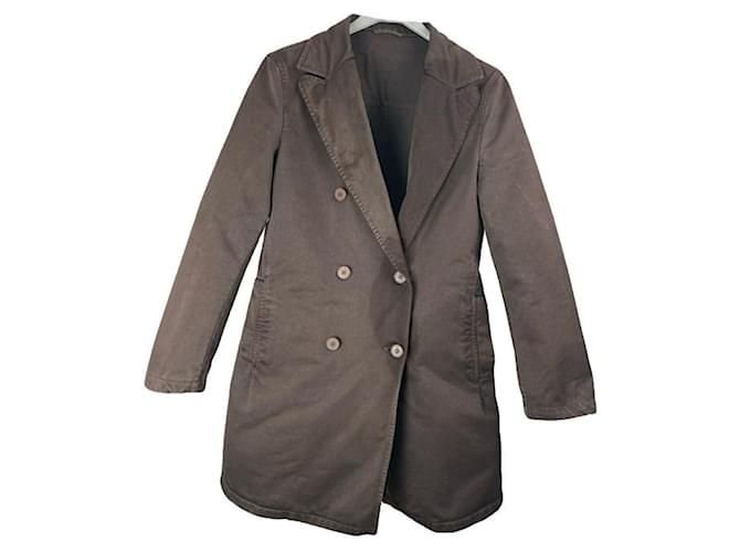 Cappotto in cotone marrone Jil Sander