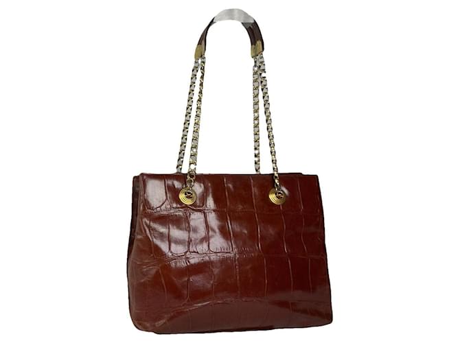 Borsa a mano in pelle marrone con taglio Givenchy