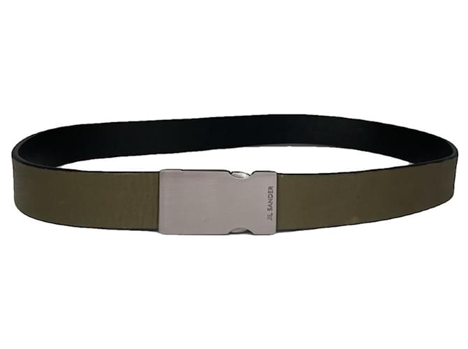Cintura in pelle khaki Jil Sander Cachi