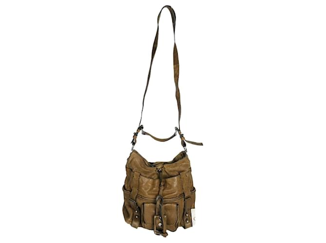 Borsa a mano in pelle marrone Chloé Marcie