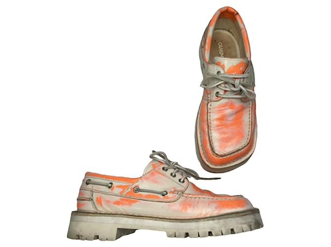 Autre Marque Camper Bianco Pelle Vegana Piatta