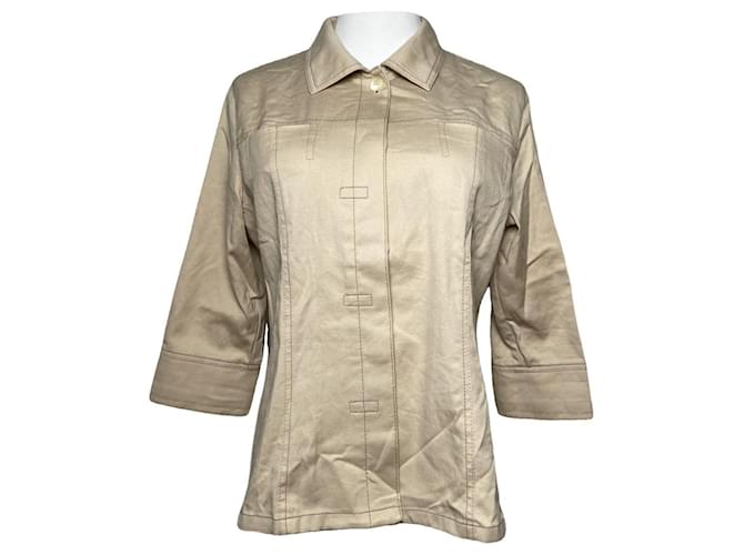 Autre Marque Trench coat in cotone beige Kansai Yamamoto