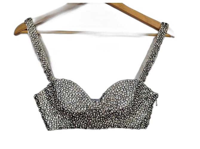 Autre Marque Bustier di cristallo