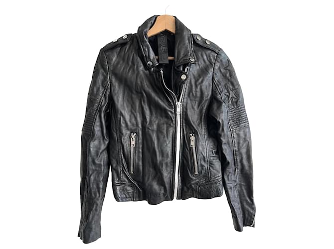 Autre Marque Cappotto Gipsy 2.0 per Donna in Pelle Nuova senza Etichetta Ebano