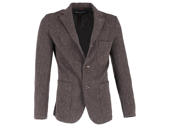 Blazer a un bottone Comme Des Garcons in lana marrone