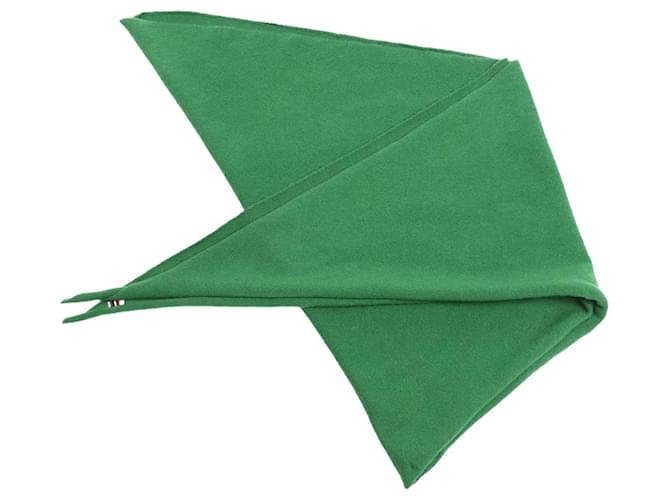 Autre Marque Sciarpa in misto cashmere bandana verde N°35