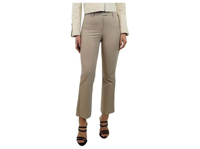Autre Marque Pantaloni dritti su misura color pietra - taglia UK 8