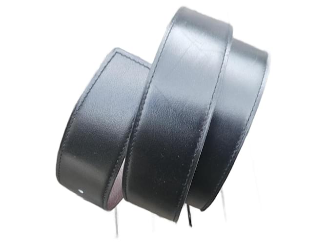 Cintura Hermès reversibile scatola nera / epsom cioccolato 100cms scatola e dustbag Nero