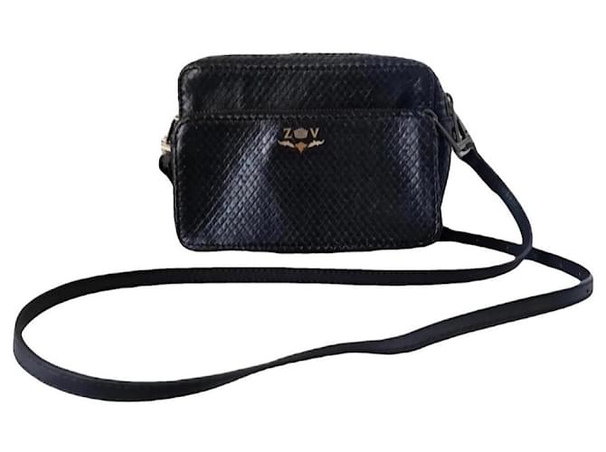 Zadig & Voltaire Borsa a spalla Skinsnake Nero
