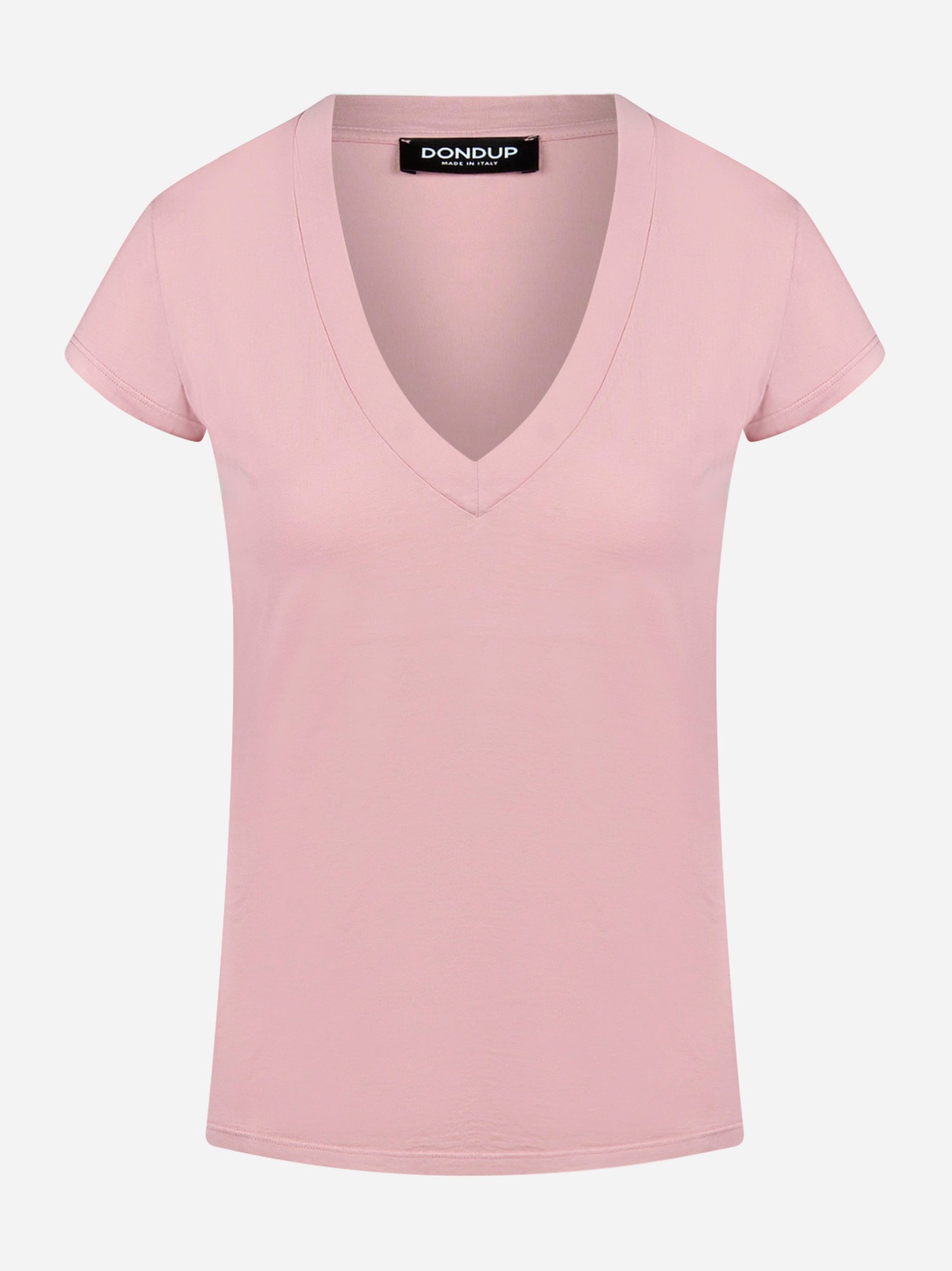 T-shirts manica corta con scollo a V Rosa