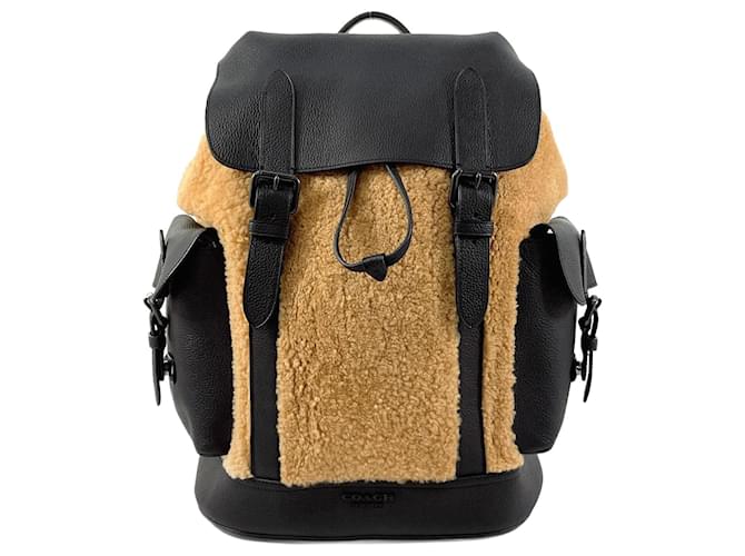 Zaino in pelle Hudson di COACH Marrone Nero