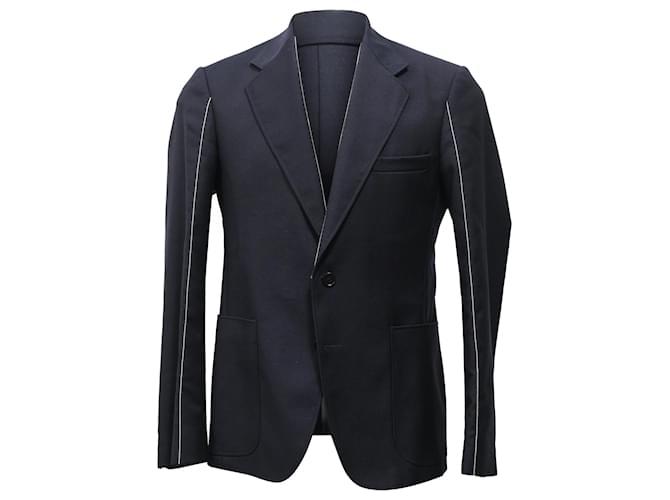 Maison Martin Margiela Blazer con cuciture a vista Maison Margiela in lana blu navy