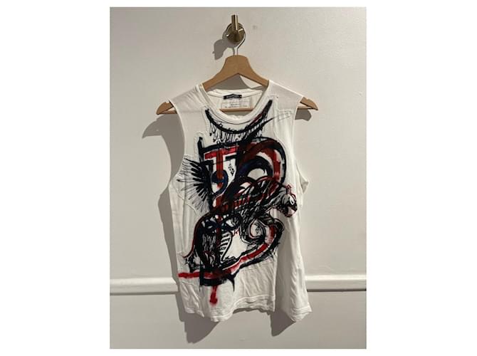 BALMAIN Top T.Internazionale S Cotone Bianco